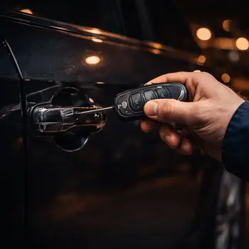 Automotive locksmith programming car key in North Florida